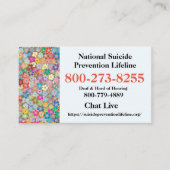 国民の自殺の命綱#名刺 名刺 (正面)