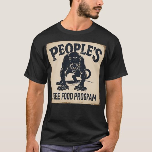 国民の自由な食事プログラム Tシャツ (正面)