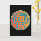 国民の高齢者の日サイケデリア カード (黄色い花)