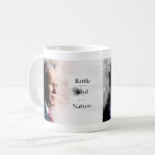 国民の魂のための戦いを伴うジョーバイデン氏 コーヒーマグカップ (正面左)