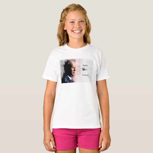 国民の魂のための戦いを伴うジョーバイデン氏 Tシャツ (正面フル)