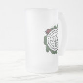 国民のMorrisのエールガラスのTankard フロストグラスビールジョッキ (正面右)