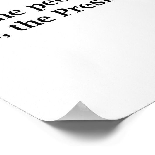 国民はカマラハリス大統領を202年に支持している ポスター (角)