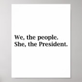 国民はカマラハリス大統領を202年に支持している ポスター (正面)