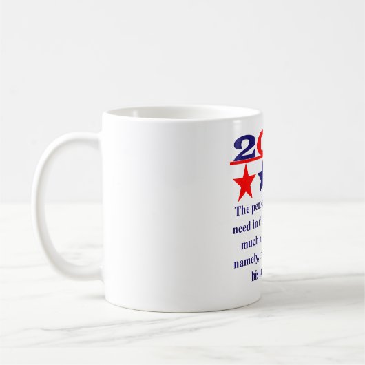 国民は彼らが必要としていることを知っている – 政治引用文 コーヒーマグカップ (左)