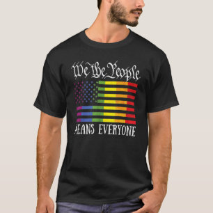 国民は皆Lgbtの旗ゲイプライドMを意味する Tシャツ