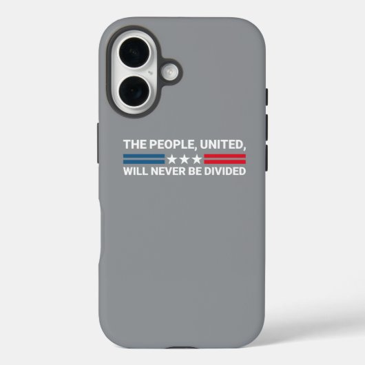 国民は統一された決して分裂しない – Unity Case-Mate iPhoneケース (裏面)
