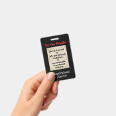 国民は、憲法修正第4条を支持する バッジ (手持ち)