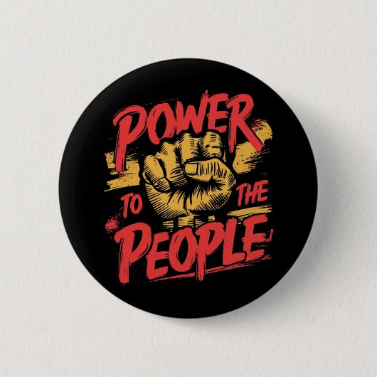 国民への力 缶バッジ (正面)