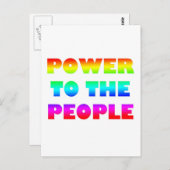 国民への権力レトロスタイル抗議が占拠 ポストカード (正面/裏面)