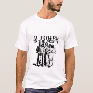国民へのAIパワー Tシャツ