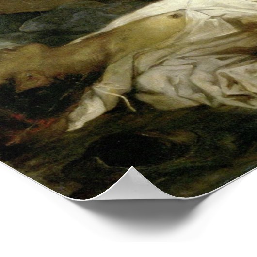 国民をリードするユーグネ・デラクロワの自由 ポスター (角)