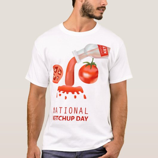 国民ケチャップデーのサイン Tシャツ (正面)