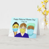 国民ナースの日5月6日 カード (黄色い花)