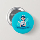 国民ナース日/ナース賞味週間 缶バッジ (正面&裏面)