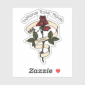 国民バラ月 シール (シート)