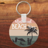 国民ビーチの日標識 キーホルダー (裏面)