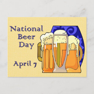 国民ビール日4月7日 ポストカード