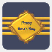 国民ボスの日 スクエアシール (正面)