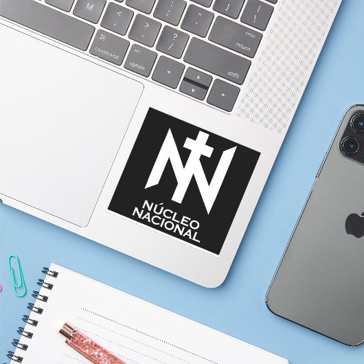 国民会議 シール (ノートパソコンとiPhone)