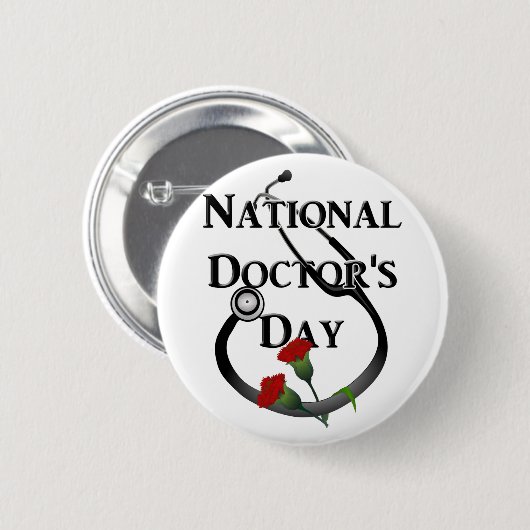 国民医師会 缶バッジ (正面&裏面)