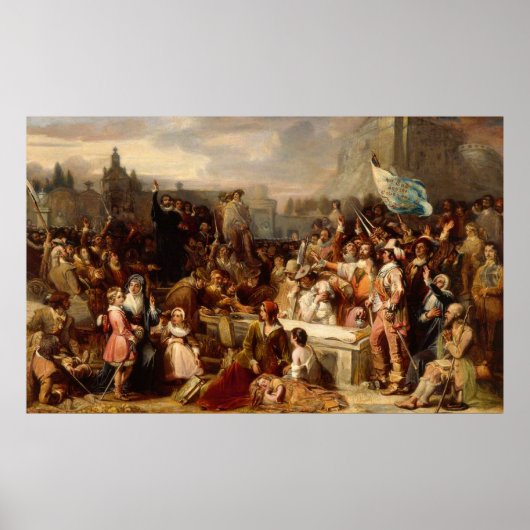 国民契約の調印 ポスター (正面)