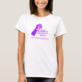 国民女性の平等の日の流れるシャツ Tシャツ