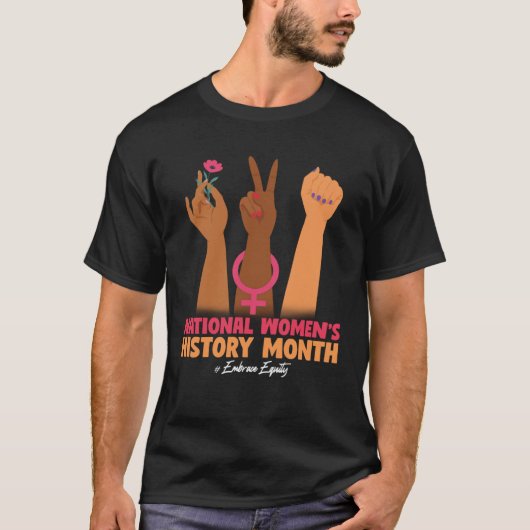 国民女性の歴史2023年2023年11月の自己資本を受け入れる Tシャツ (正面)