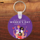 国民女性デー キーホルダー (裏面)