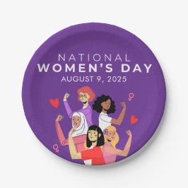 国民女性デー ペーパープレート