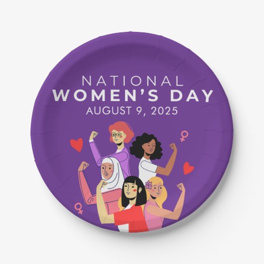 国民女性デー ペーパープレート (正面)