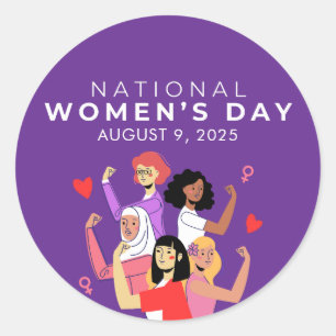 国民女性デー ラウンドシール
