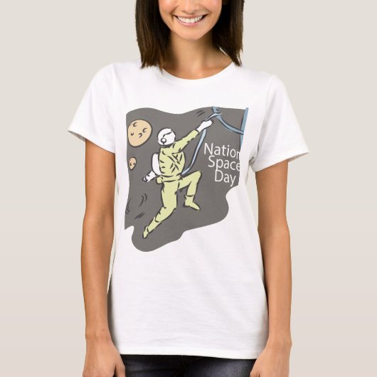 国民宇宙の日標識 Tシャツ (正面)