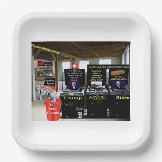 国民投票ラウンジ ペーパープレート (正面)