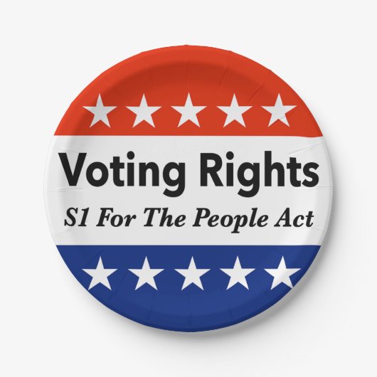 国民法S1議決権 ペーパープレート (正面)