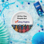 国民法S1議決権 ペーパープレート (パーティー)