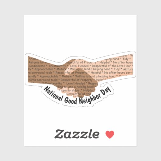 国民的善隣国の日 シール (シート)