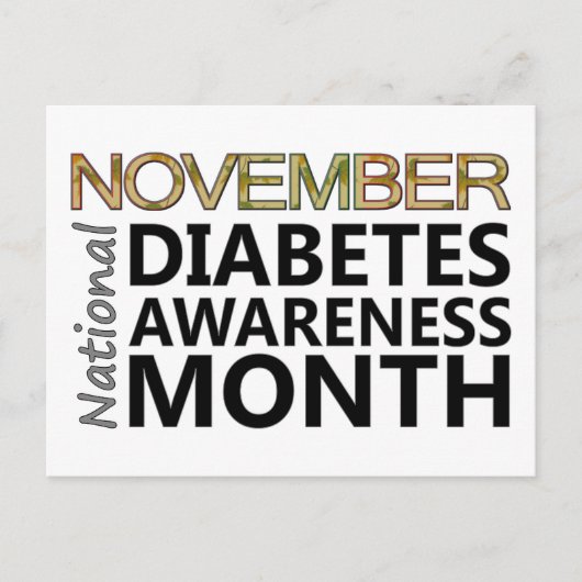 国民糖尿病認識度月11月 ポストカード (正面)