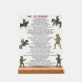 国民詩のアクリル書のサインを哀れむ アクリルサイン (正面)