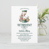 国水彩フローラ砂時計の廃棄 招待状 (スタンド正面)