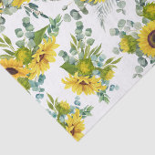 国水彩黄色ひまわり花 薄葉紙 (詳細)
