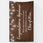 国灯卒業式パーソナライズされたバナー記号 横断幕 (縦)