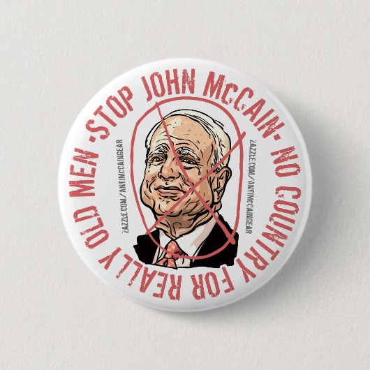 国無し 缶バッジ (正面)