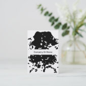 国牛の模様の白黒の名刺 名刺 (スタンド正面)