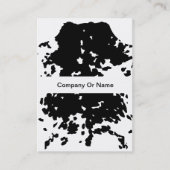 国牛の模様の白黒の名刺 名刺 (正面)