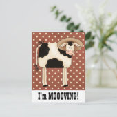 国牛の男性が住所変更通知を移動 案内ポストカード (スタンド正面)