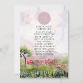 国牧草地の水彩/テーブルのシーティングチャート (正面)