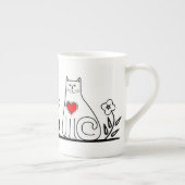 国猫 ボーンチャイナマグカップ (右)