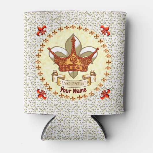 国王のお父様バナークラウン 缶クーラー (正面)