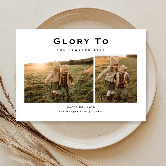 国王の宗教生まれたばかりの家族への栄光の写真 シーズンカード